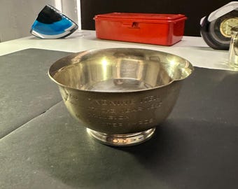 Footed Sterling Silver Revere-Style Bowl