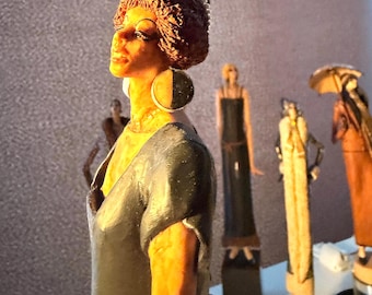 GARAY Fashion Women Figure: One-of-a-Kind Handcrafted NYC Artist Collectible Decoration