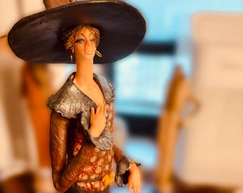 REDUSE PRICE Garay Fashion Women Figure: One-of-a-Kind Handcrafted NYC Artist Collectible Decoration