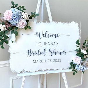 Bridal Shower Welcome Decal for Mirror Bridal Shower Decal for Sign Making DIY Spring Bridal Shower or Tea Vinyl Decal for Sign