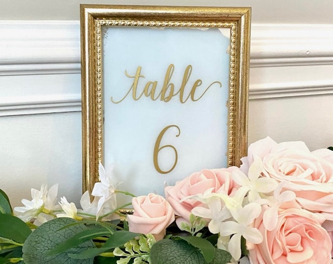 Table Number Decals for Wedding Vinyl Decal Numbers for Wedding Tables Wedding Number Signs DIY Decals for Wedding Decor
