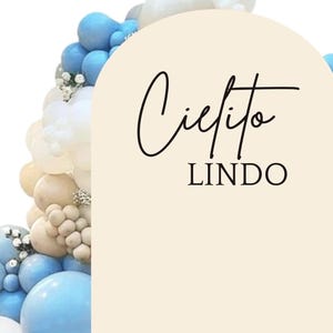 Cielito Lindo Decal for Baby Shower backdrop Party Decor Gender Reveal Decal Lovely Sweet One Vinyl Decal for Balloon Arch Sign baby Shower