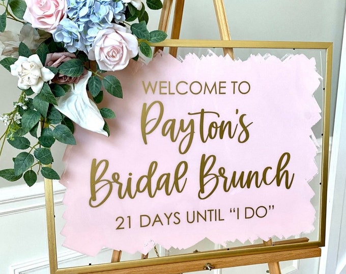 Bridal Brunch Decal for Welcome Sign Making Bridal Brunch Vinyl Decal Bridal Shower Decal for Mirror or Chalkboard DIY Decal Wedding Sign