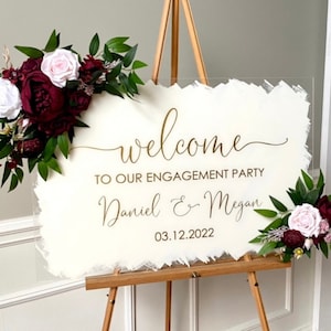 Engagement Party Decal for Sign Making Engagement Vinyl Decal for Mirror or Plexiglass Gold Wedding Decal Wedding Signs DIY