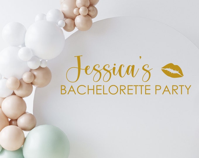 Bachelorette Party Decal Welcome Sign Vinyl Decal for Bachelorette Weekend Bach Bash Decal for Balloon Arch Sign DIY