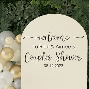 Couples Shower Decal for Sign Making or Balloon Arch Wedding Shower Vinyl Decal Wedding Shower Decor Couples Shower Vinyl
