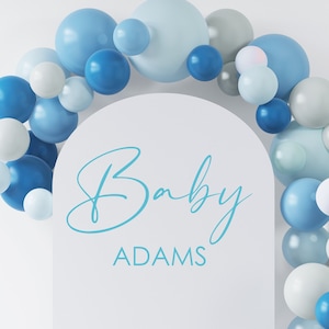 Baby Shower Decal for Sign Making Balloon Arch Baby Boy or Girl Baby Shower Vinyl Decal for Entrance Sign Baby Shower Backdrop