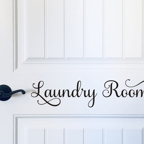 Laundry Door Decal Vinyl Decal for Laundry Room Door or Wall Etsy