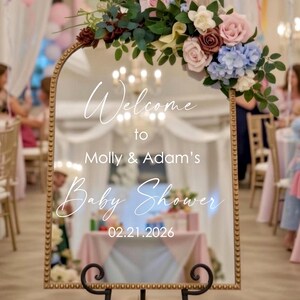 Baby Shower Sign Decal, DIY Vinyl Decor