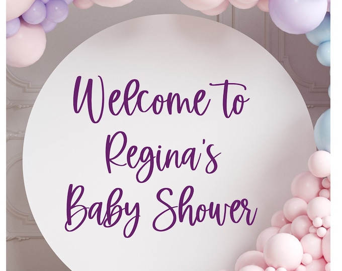 Baby Shower Welcome Decal for Sign Making Vinyl Decal for Baby Shower Entrance Welcome New Baby Mom to Be Shower Decor Sign DIY