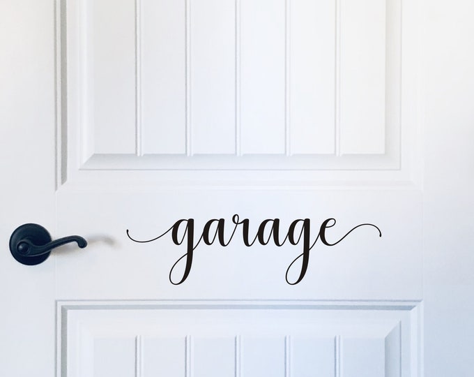 Garage Door Decal Vinyl Decal for Garage Door or Entryway Decal for Garage Home Decor Housewares Wall Decal