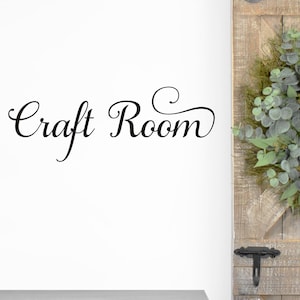 Craft Room Vinyl Wall Decal, Home Decor