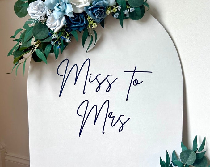 Miss to Mrs Decal for Bridal Shower Sign Making Miss to Mrs Vinyl Decal for Balloon Arch Sign Bridal Shower Decal Bachelorette Party Decor