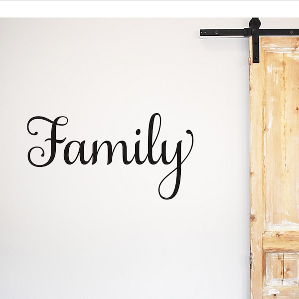 Family Wall Decal Family Sign Vinyl Decal Home Decor Family Decal for Gallery Wall Family Sticker