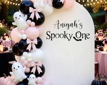 Spooky One Decal: Halloween First Birthday Party Decor