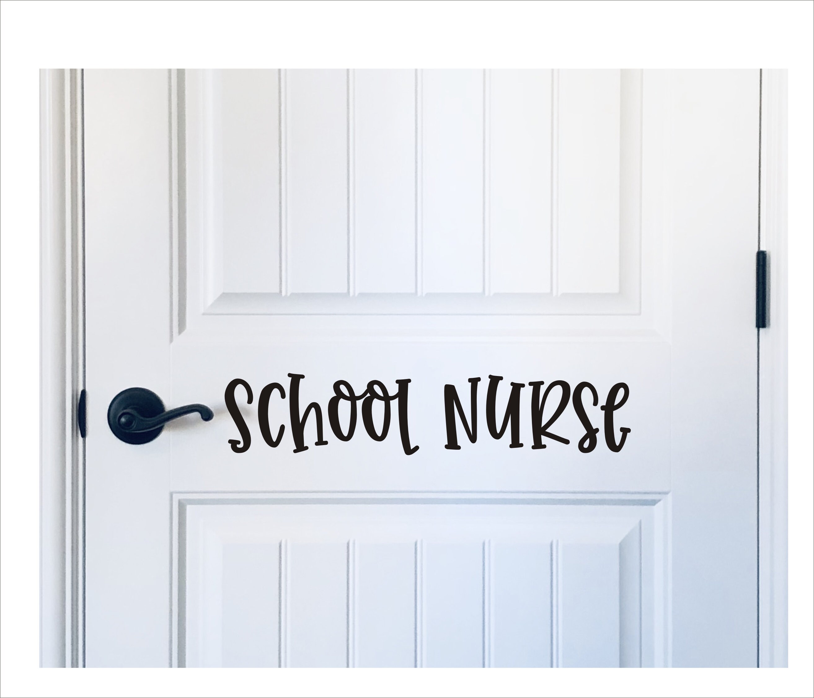 School Nurse Vinyl Decal For Door or Wall School Nurse's Office or