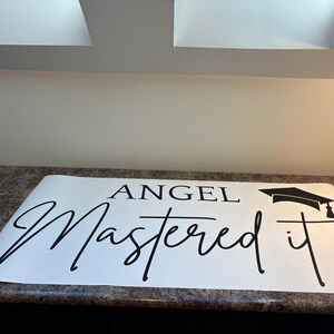 Custom Graduation Party Backdrop Decal -