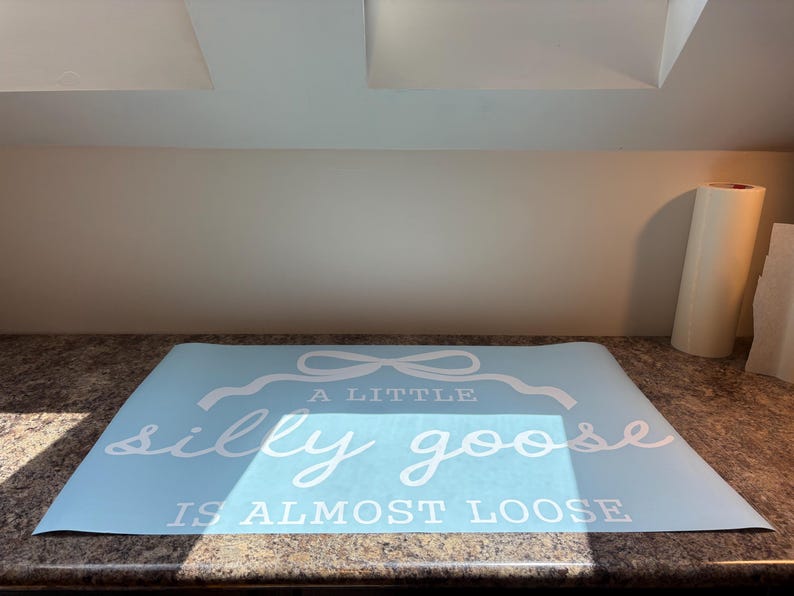 A Silly Goose is Almost Loose Decal - Nursery Rhyme Baby Shower Vinyl for Backdrop Setup - Vintage Baby Shower image 16