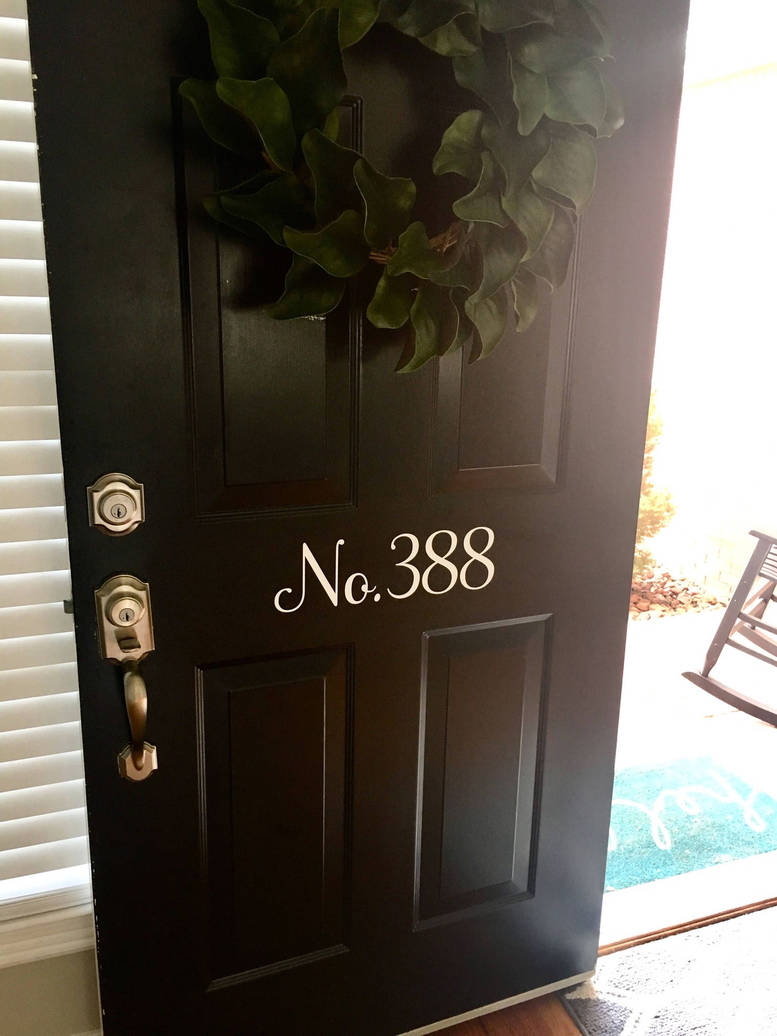 Door Number Decal House Number Vinyl Decal Address Number Etsy