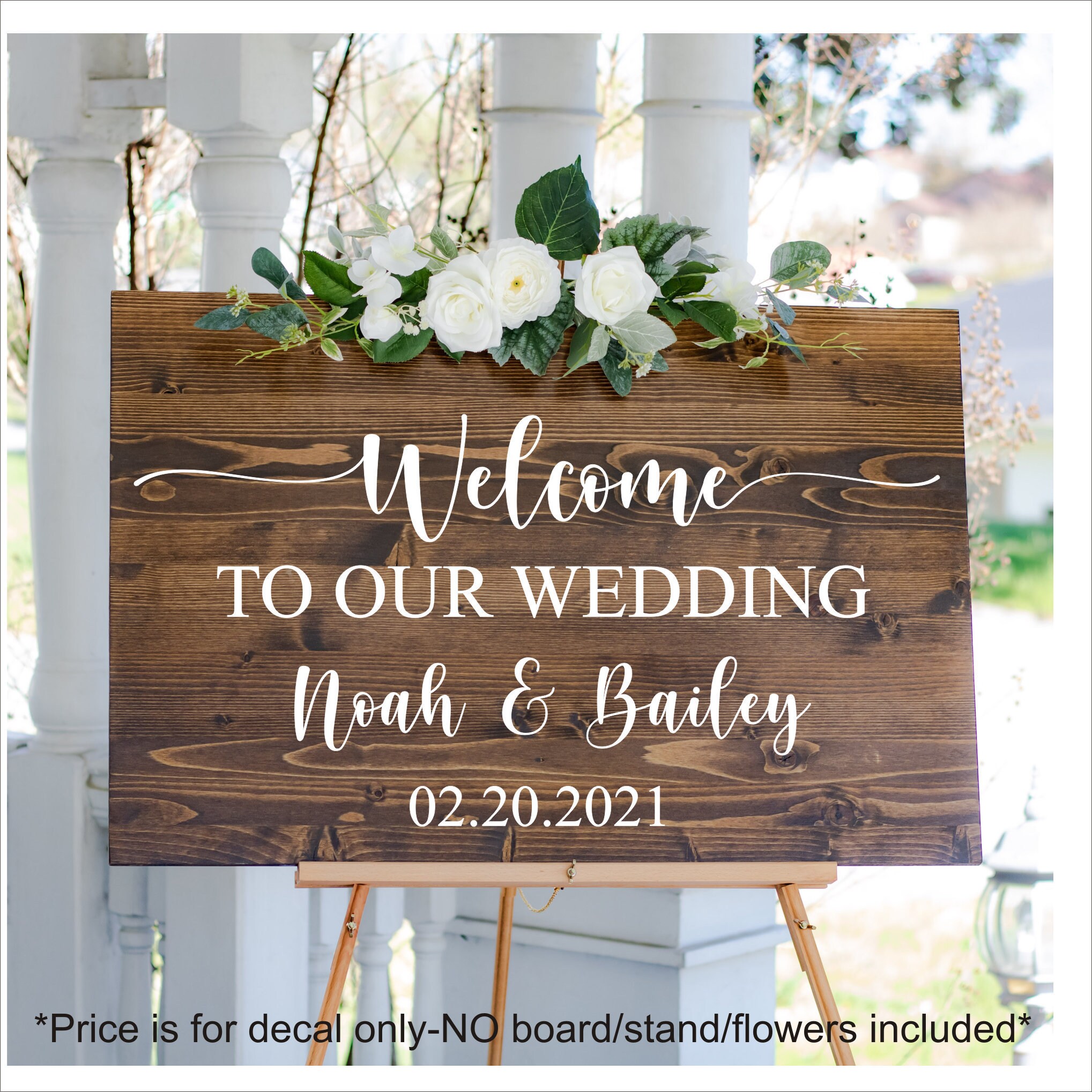 to our Wedding Vinyl Decal for DIY Sign Making Modern Vinyl Decal for Mirror or