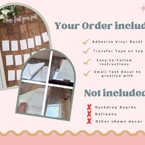 Quinceanera Mirror Decal Custom Quince Vinyl Decal for Sign or Backdrop Girls 15th Birthday Party Vinyl Decor with Crown image 10