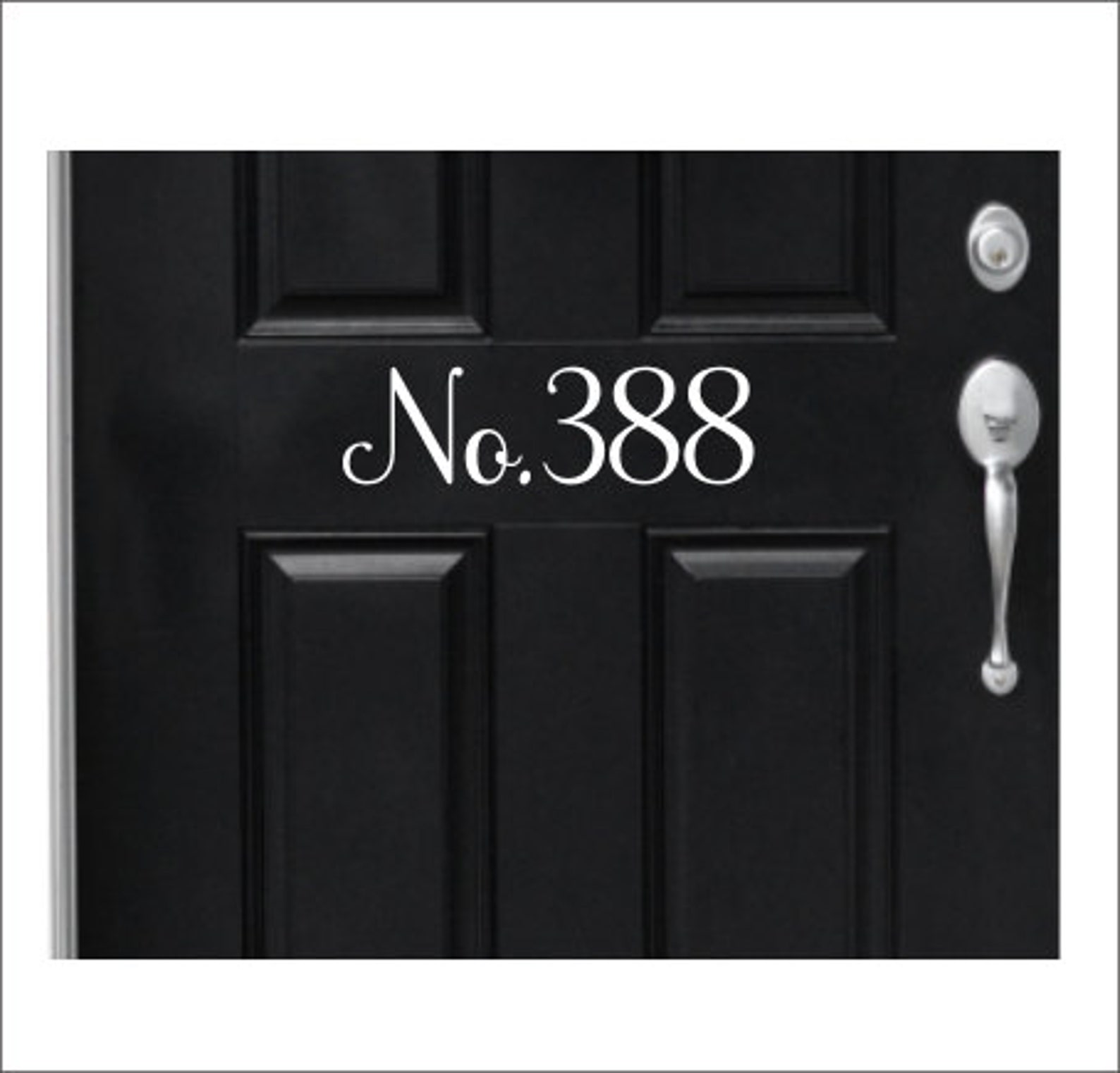 Door Number Decal House Number Vinyl Decal Address Number Etsy