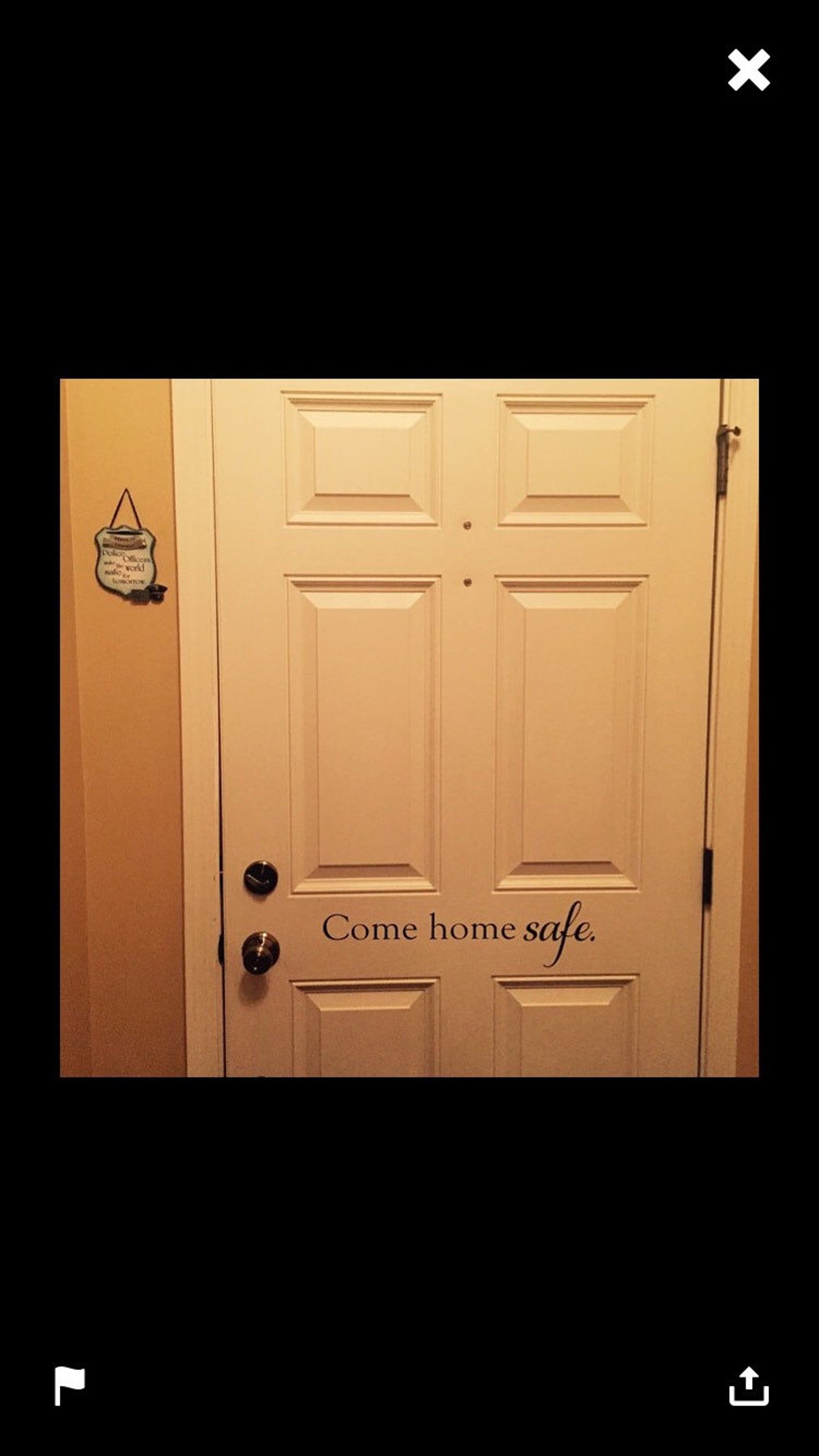 Come Home Safe Decal Vinyl Decal Door Decal Wall Decal Police Etsy