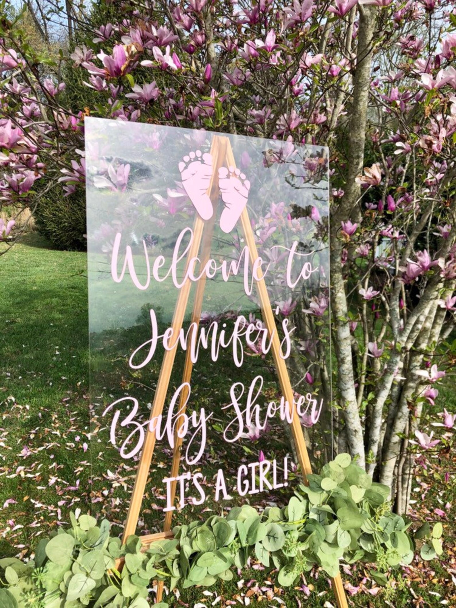 Baby Shower Decal for Sign Vinyl Decal for Mirror Baby Shower Etsy