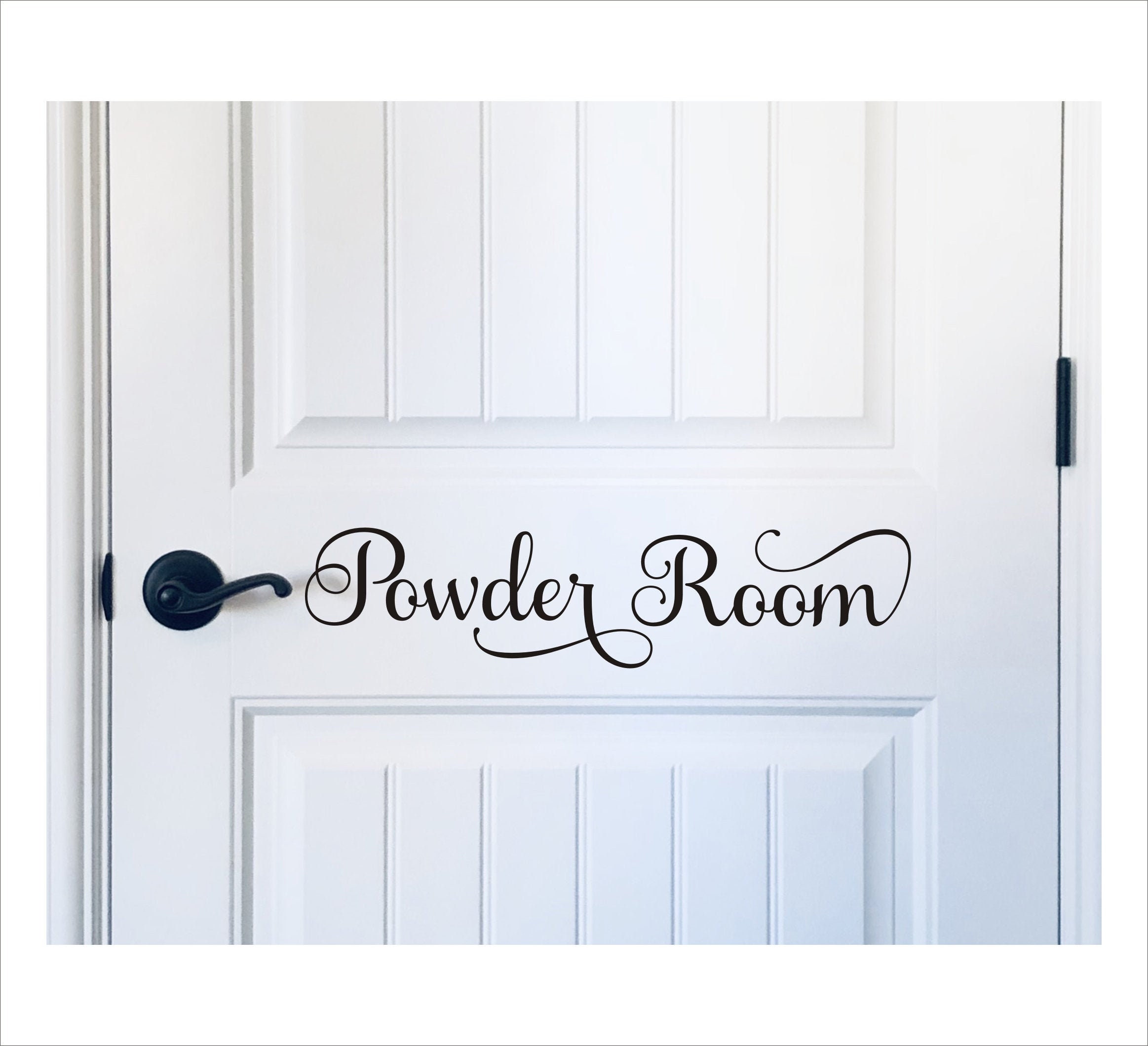 Powder Room Decal Door Decal for Powder Room or Bathroom Home or
