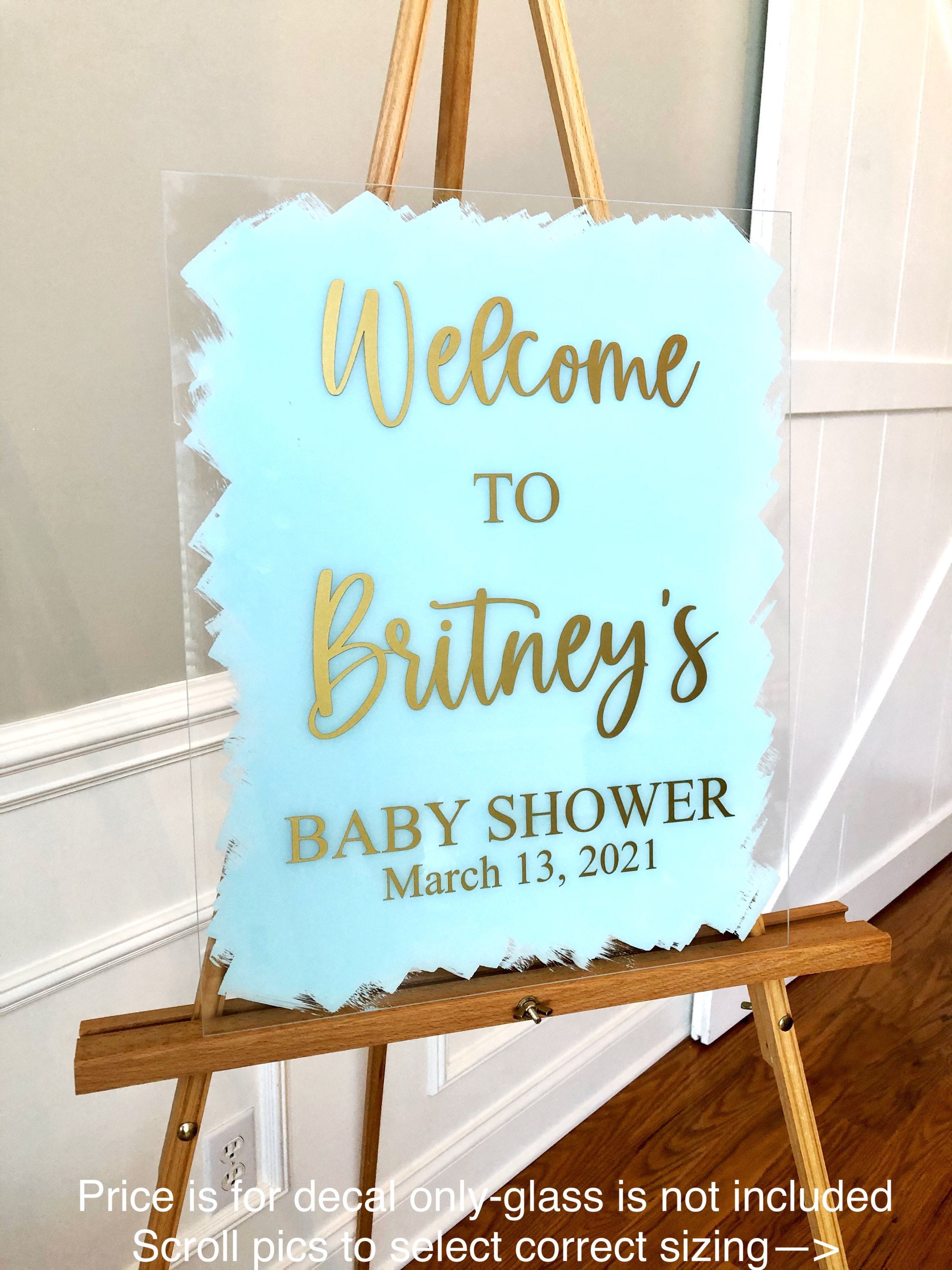 Baby Shower Decal for Sign Making Vinyl Decal for Baby Shower