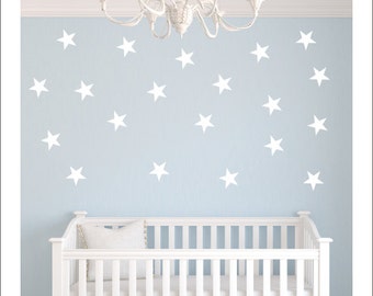 Set of Star Decals Peel and Stick Stars Nursery Wall Decals Confetti Wall Pattern Stars Vinyl Decals Silver Decals Gold Wall Decal Stars