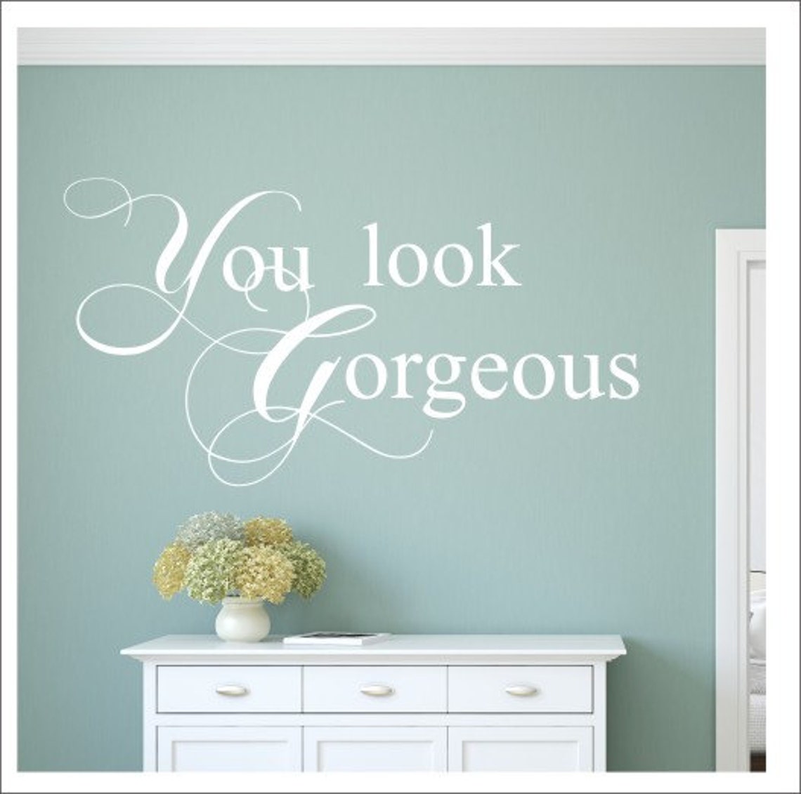 You Look Wall Decal Vinyl Decal Hair Salon Etsy