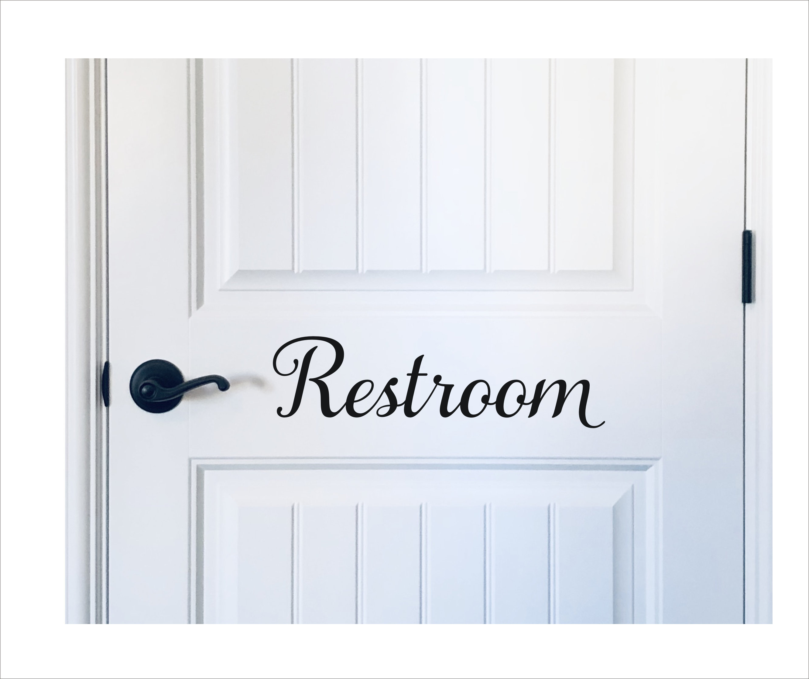 Restroom Wall Decal Door Decal for Business Nail Salon Decal Hair Salon