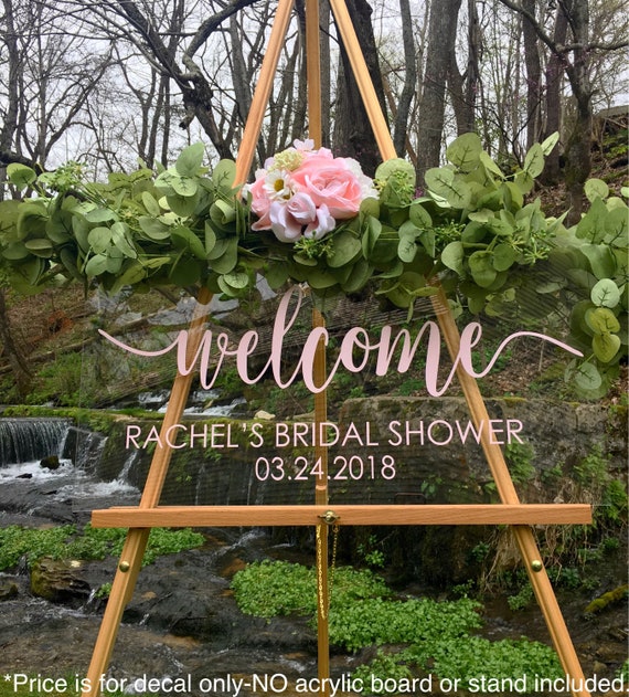 Bridal Shower Decal Sign for Wedding 