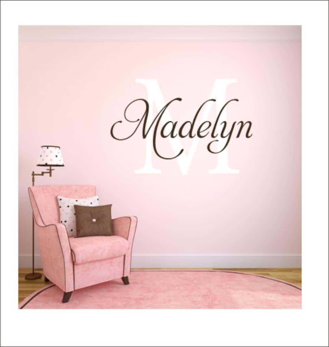 Personalized Wall Decal Vinyl Wall Decal Girls Nursery Decal Etsy