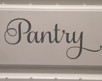 Pantry Door Decal Vinyl Decal Pantry Vinyl Pantry Decal Kitchen Vinyl Decal Kitchen Door Decal Pantry Vinyl Decal Home and Living Kitchen