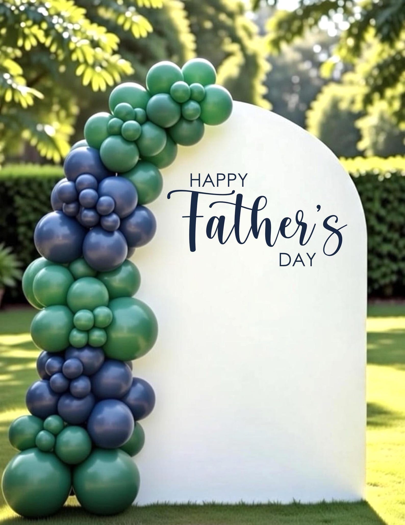 Dad Arch Happy Father's Day Vinyl Decal - Vinyl for Father's Day Arch Backdrop ...