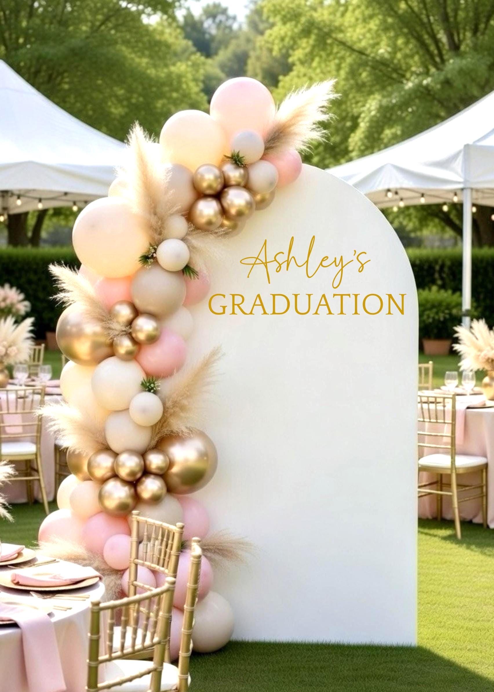 Graduation Invite Decals Personalized Graduation Vinyl Decal | Custom Name Grad Party Sign - Etsy