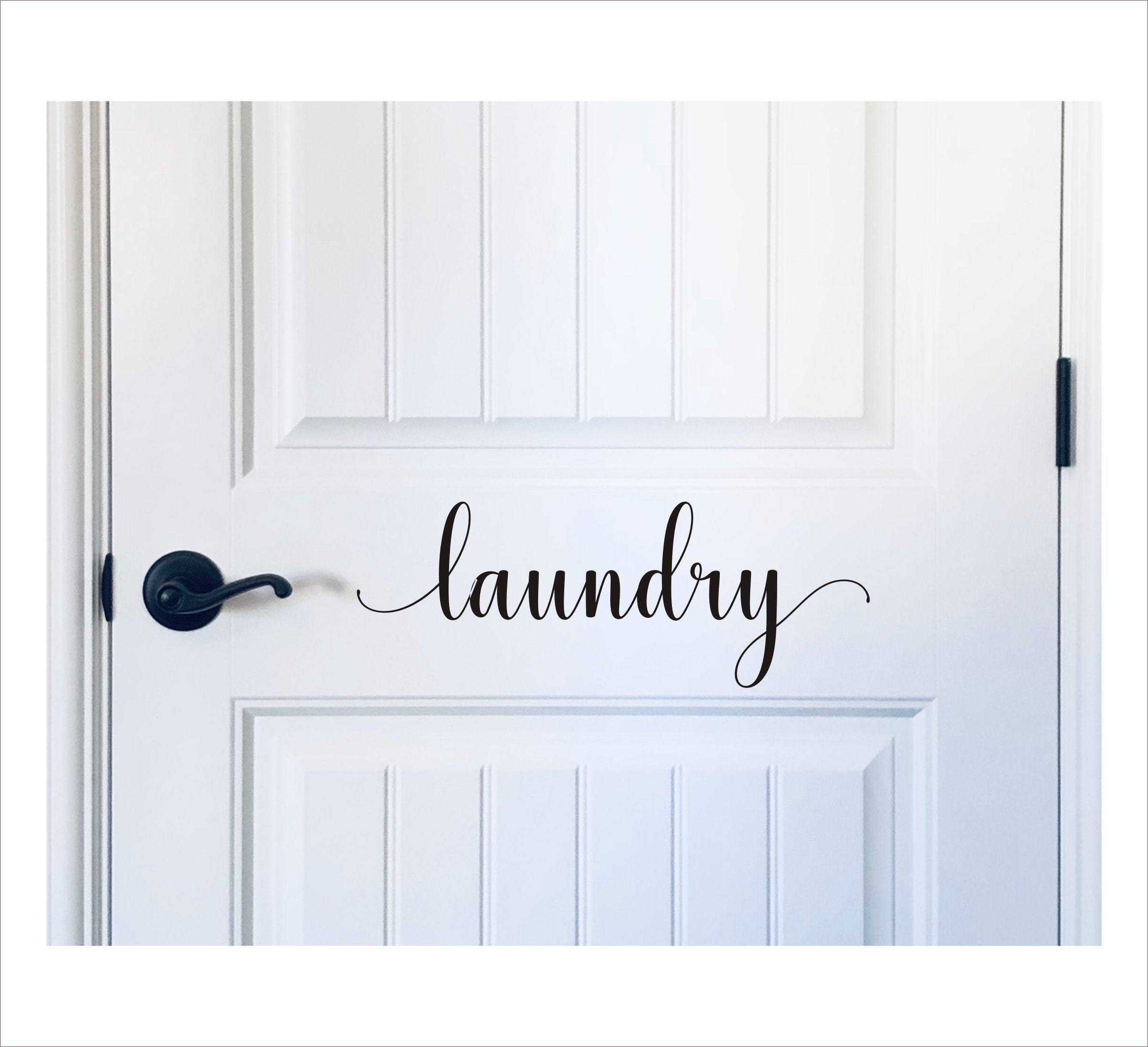Laundry Door Decal Vinyl Decal for Laundry Room Door or Wall Vinyl