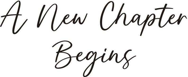 A New Chapter Begins Decal - Book Themed Baby Shower or Birthday Vinyl ...