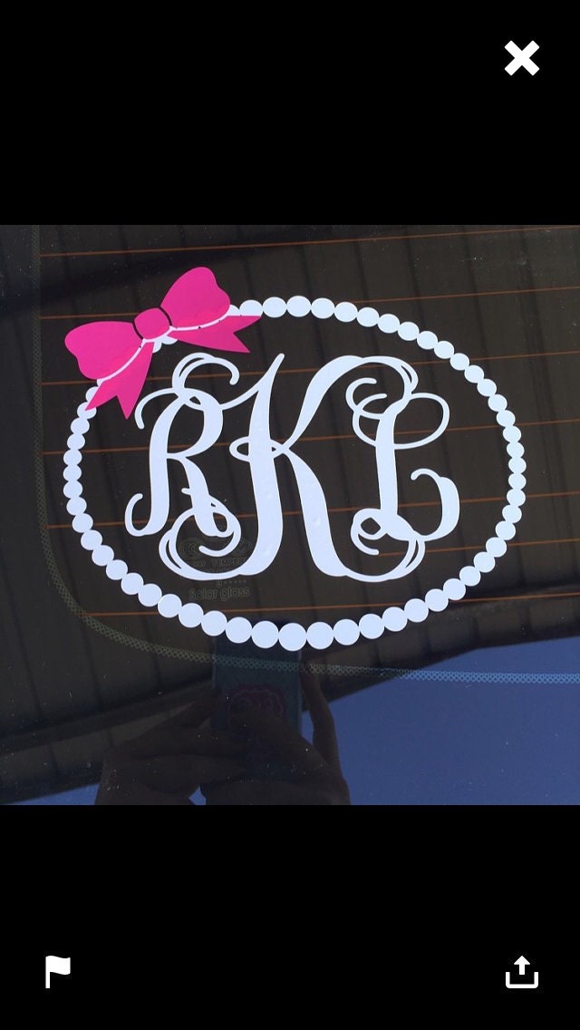 5 Vinyl Monogram Decal  Shop The Southern Rose Today