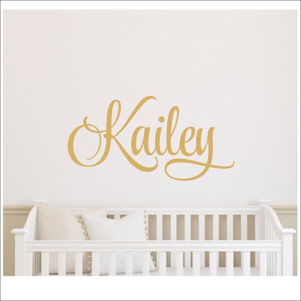 Name Decal for Wall Vinyl Decor Bedroom Children Kids Wall Decals