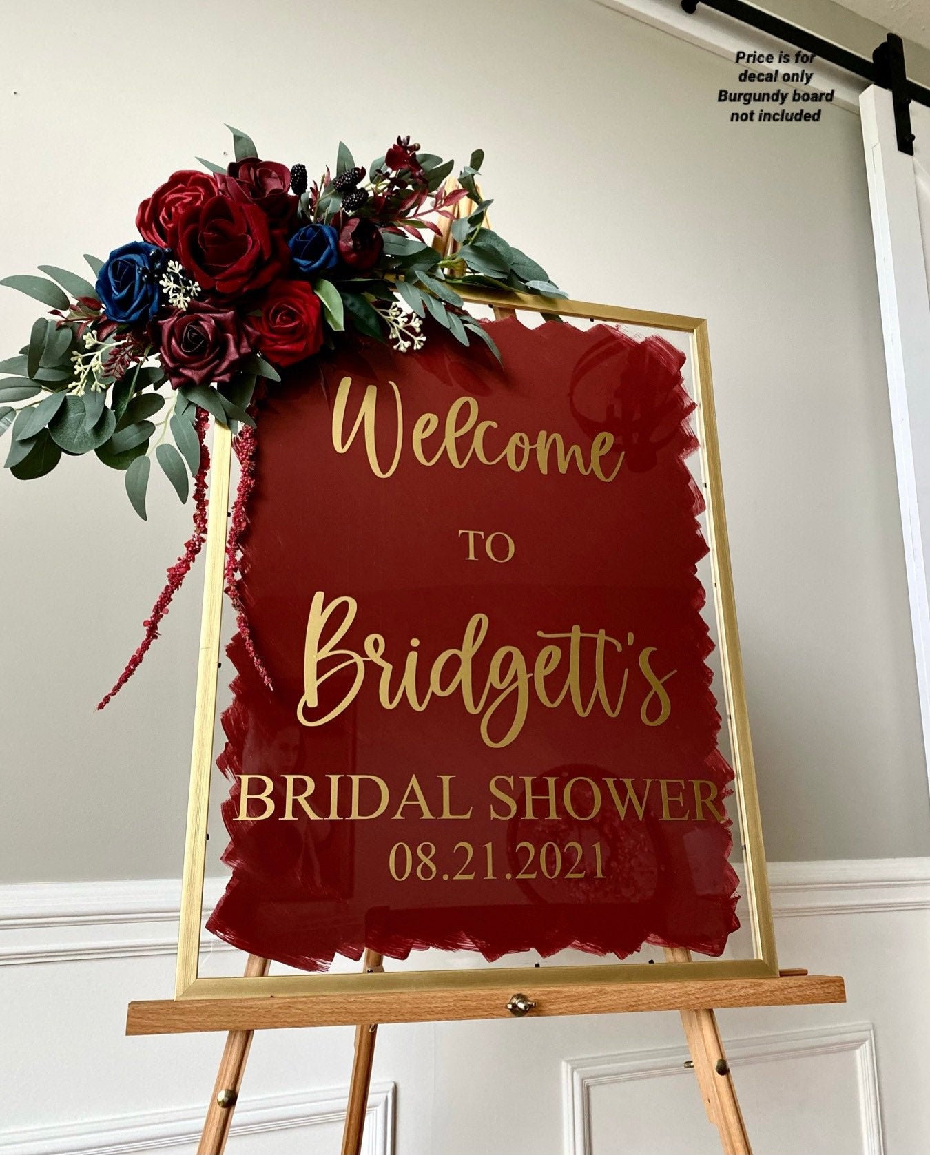 Bridal Shower Vinyl Decal for Sign Bridal Shower Sign DIY Decal for