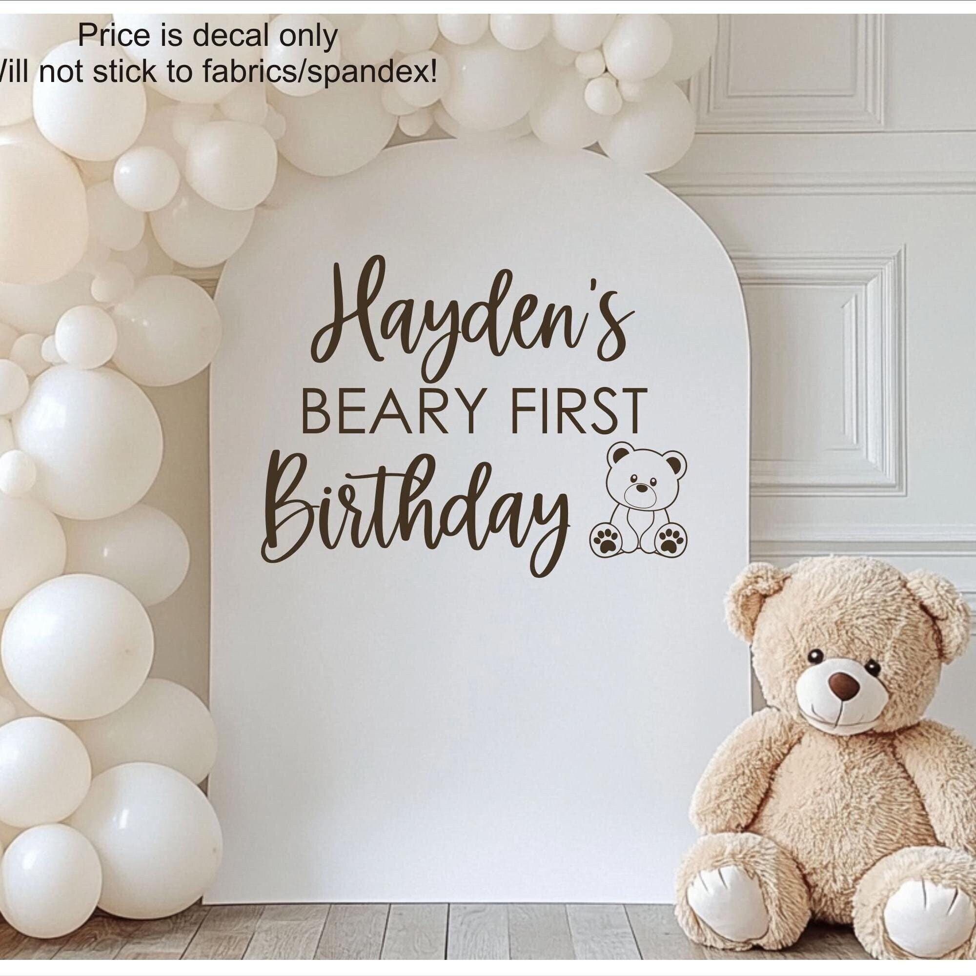 My Beary 1. Geburtstag Banner – Teddybär-Thema, Ca. 203 Cm Lang, Für Die Dekoration Der Ersten Geburtstagsparty