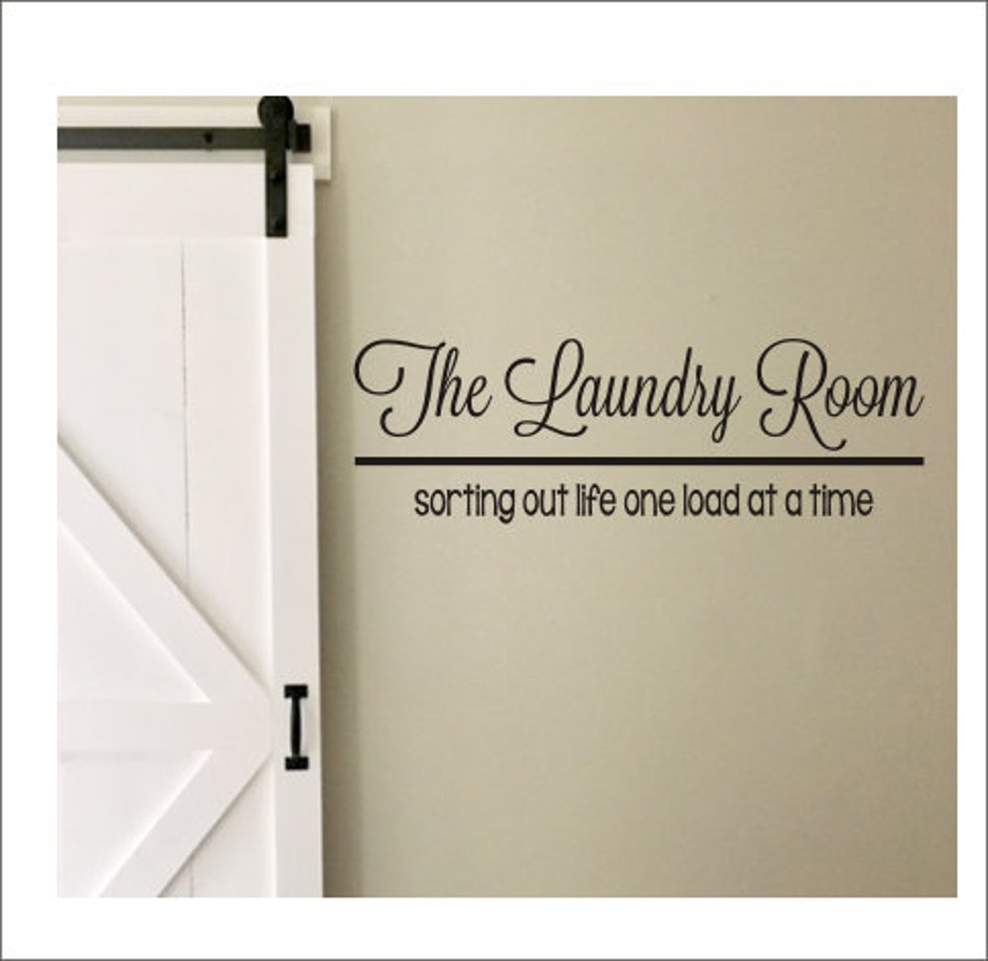 The Laundry Room Vinyl Wall Decal Large Vinyl Decor Laundry Housewares ...