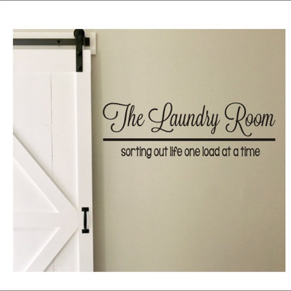 Laundry Wall Decal Etsy