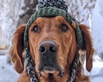 Large Crochet Dog Hat PATTERN: Prickly Paw Hat