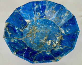 Lapis Lazuli Octagon-Shaped Table Top Decorative Dish