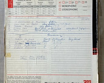 Mel Torme Romantic Moods - Reel To Reel Jazz Recording. Fair Quality.