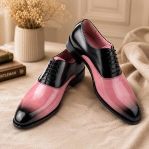 black and pink dress shoes men Amazon.com | Men's Fashion Leopard Print Smoking Spike Dress Loafers Slip On Shoes SM-59 (Fuchsia Pink, us_Footwear_Size_System, Adult, Men, Numeric, Medium, Numeric_6_Point_5)
